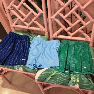 Nike Kids' Shorts Set - Navy, Light Blue, Green